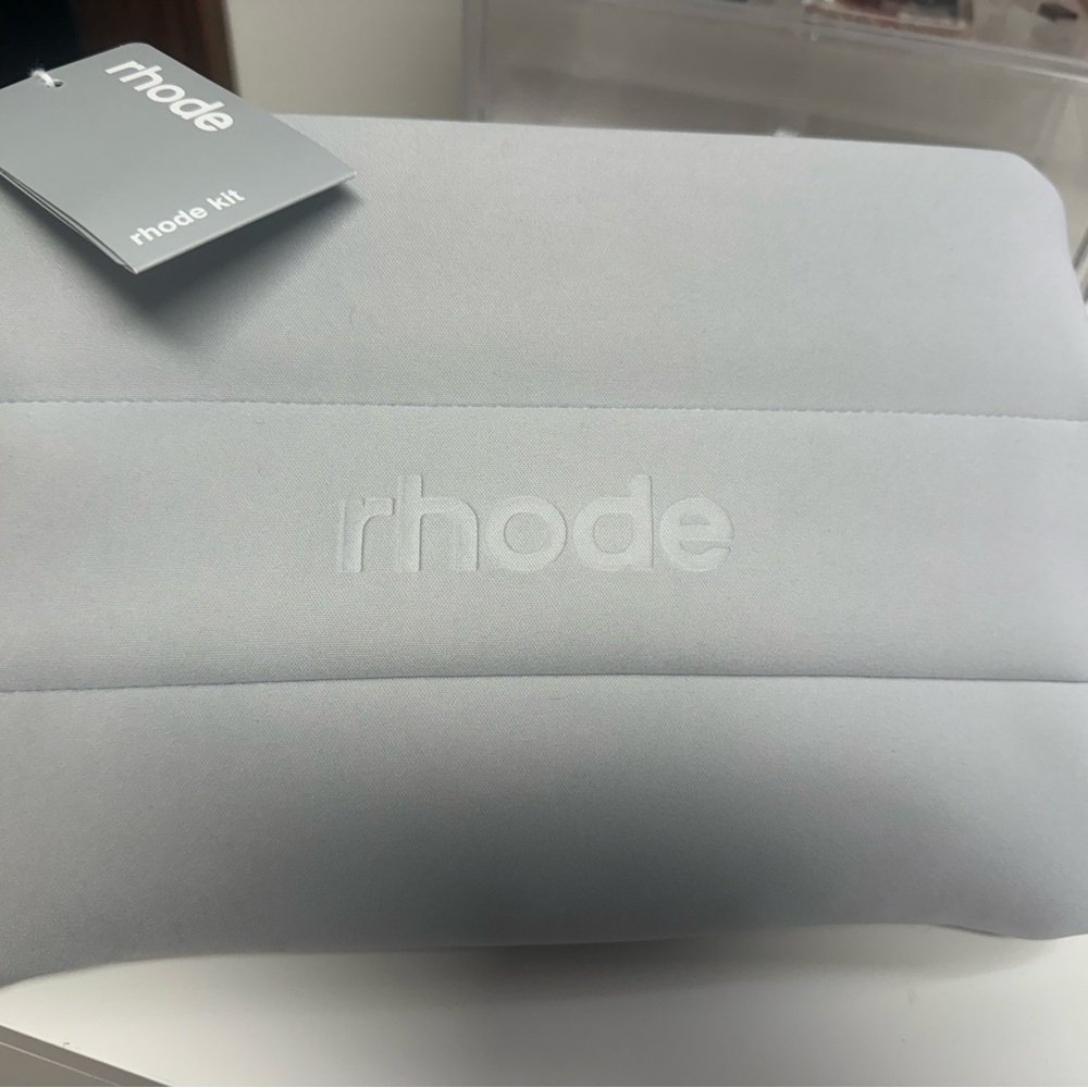 RHODE Soft Gray Pouch